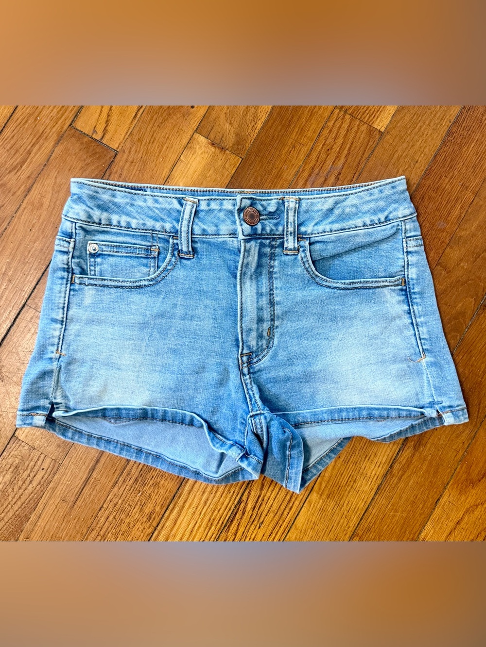 American Eagle Outfitters Light Blue Denim Women's Shorts